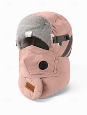 levne Pánské klobouky-Pánská zimní outdoorová sada čepice a masky – více barev, polyesterový materiál, větruodolná a teplá, ideální pro lyžování, snowboarding a aktivity v chladném počasí