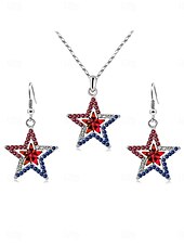 ieftine Cercei-1 pereche Cercei For Pentru femei Zirconia cubică Zilnic Stradă Festival Aliaj Geometric Αστέρι