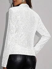 Χαμηλού Κόστους casual μπουφάν-Γυναικεία Μπλέιζερ Casual Jacket Άνετο Κουρελού Πούλιες Μοντέρνα Καθημερινό Συμπαγές Χρώμα Causal Πάρτι Καθημερινά Ρούχα Εξόδου Κοντό Όρθιος Γιακάς Κανονικό Μακρυμάνικο Εξωτερικά ενδύματα