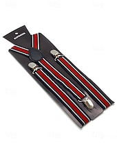 Недорогие Свадьба ACC-Регулируемые эластичные подтяжки для брюк, эластичные полиэстеровые Y-образные подтяжки, различные цвета, классический формальный стиль, идеально подходят для свадеб, Дня святого Валентина, вечеринок и повседневной носки.