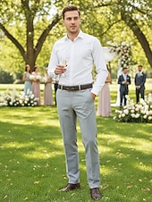 cheap Wedding Accessories-Men's Genuine Leather Automatic Buckle Belt in Black &amp; Coffee, Classic Business Dress Belt for Men, Durable Real Leather, Adjustable Fit, Ideal for Weddings, Business Meetings &amp; Formal Occasions