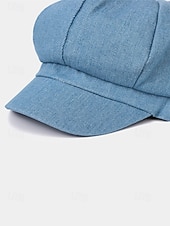 economico Cappelli da donna-berretto da donna in tessuto denim – vari colori, stile casual, perfetto per l'uso quotidiano e per i viaggi