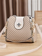 お買い得  ハンドバッグ＆トートバッグ-女性用PUレザーショルダーバッグ、マルチカラー、複数の持ち運びスタイルを備えた多用途のデザイン、スタイリッシュで広々とした日常使いに最適