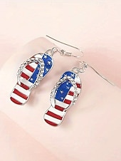  Vereinigte Staaten 250. Jubiläum Damen thematische Acryl Ohrringe – Mehrere Designs Rot Weiß und Blau perfekt für den Unabhängigkeitstag und US-Feierlichkeiten