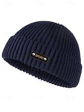 preiswerte Herrenhüte-Strickmütze für Herren, weiche, gerippte Wintermütze in verschiedenen Farben, lässiger Outdoor-Stil, warme und bequeme Kopfbedeckung für Herren, ideal für Outdoor-Aktivitäten und den Alltag.