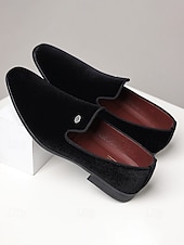 abordables Mocasines-Mocasines de terciopelo azul marino para hombre: zapatos sin cordones modernos y cómodos para bodas y fiestas.