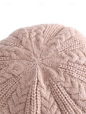 billige Damehatter-Strikket baseballcaps for kvinner med fleecefôr, flere farger, varm og koselig vinterlue