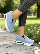 economico Sneakers da donna-scarpe da ginnastica slip-on verdi da donna per il giorno di San Patrizio: scarpe da passeggio leggere con plateau per le celebrazioni dei festival irlandesi, sfilate, feste, viaggi e abbigliamento quotidiano