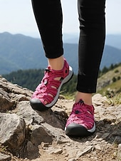 baratos Sandálias de Desporto-Sandálias esportivas femininas para atividades ao ar livre – design respirável de secagem rápida com sola de borracha antiderrapante, estilo esportivo leve para mulheres, ideal para caminhadas, passeios, viagens, acampamentos e aventuras de verão.