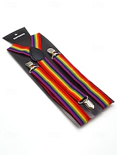 Недорогие Свадьба ACC-Регулируемые эластичные подтяжки для брюк, эластичные полиэстеровые Y-образные подтяжки, различные цвета, классический формальный стиль, идеально подходят для свадеб, Дня святого Валентина, вечеринок и повседневной носки.