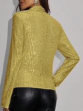 Χαμηλού Κόστους casual μπουφάν-Γυναικεία Μπλέιζερ Casual Jacket Άνετο Κουρελού Πούλιες Μοντέρνα Καθημερινό Συμπαγές Χρώμα Causal Πάρτι Καθημερινά Ρούχα Εξόδου Κοντό Όρθιος Γιακάς Κανονικό Μακρυμάνικο Εξωτερικά ενδύματα