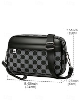 olcso Férfitáskák-férfi műbőr crossbody táska – több színben, sokoldalú pántokkal, stílusos és tartós mindennapi viseletre, munkába és utazásra egyaránt