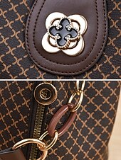 お買い得  ハンドバッグ＆トートバッグ-女性用PUレザーショルダーバッグ、マルチカラー、複数の持ち運びスタイルを備えた多用途のデザイン、スタイリッシュで広々とした日常使いに最適