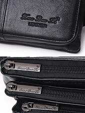 economico Borselli da uomo-Marsupio e tracolla da uomo in vera pelle, nero e caffè, marsupio multiuso per casual, viaggi, attività all'aperto, spostamenti quotidiani e stile di vita cittadino