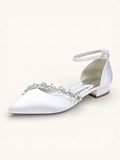 abordables mariée-Chaussures élégantes pour femmes, à petit talon pointu, ornées d'une bride en cristal, idéales pour les mariages formels – des escarpins confortables pour les occasions spéciales.