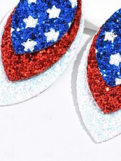 זול עגילים-זוג 1 עגיל For בגדי ריקוד נשים יומי רחוב פֶסטִיבָל סגסוגת גיאומטרי כוכב