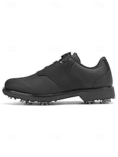 baratos Sapatos de Golfe Masculinos-Sapatos de golfe masculinos brancos, construção leve e respirável, sola com aderência estável, estilo esportivo e elegante para campos de golfe e atividades ao ar livre.
