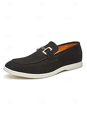 economico Mocassini-scarpe slip-on verdi da uomo con fibbia, scarpe casual eleganti per uomini alla moda, perfette per incontri informali, feste, abbigliamento quotidiano e matrimoni