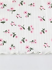 ieftine Bluze și pantaloni de pijama pentru femei-Pentru femei Set pijama Casual Confortabili Floral Talie elastică Pantaloni Scurți Zilnic Casă Fără manșon Curele de Alb Vară Primăvară Zvelt