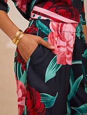 Недорогие Брюки-шелковистые атласные прямые брюки цвета изумрудной розы