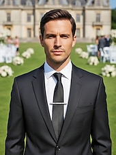 tanie Wesele ACC-Męska spinka do krawata ze stopu – wiele stylów na wesela i okazje biznesowe – elegancki i trwały design