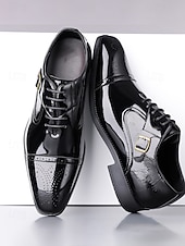 cheap Oxford Shoes-Men's Burgundy Faux Leather Monk Strap Shoes – Luxurious Design with Wingtip Detailing, Perfect for Weddings and Formal Celebrations