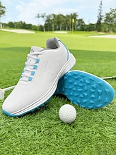 economico Scarpe da Golf per Donne-scarpe da golf leggere senza tacchetti bianche/blu da donna – scarpe da ginnastica traspiranti e ammortizzate per golfiste, praticanti di golf, sport casual all'aperto, viaggi e abbigliamento quotidiano