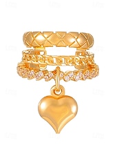 voordelige Valentijnsdag-Verstelbare oormanchetten voor dames met hartjesmotief, gestapelde oorbellen van goud- en zilverkleurige legering, modieuze sieraden zonder gaatjes, perfect als Valentijnsdate of -cadeau.