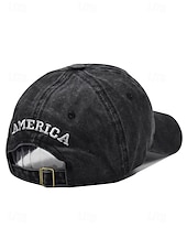 billige Tilbehør-United States 250th Anniversary Menns Brodert USA Baseball Cap Justerbar Caps i bomull Flerfarget Patriotisk Flaggbdesign USA Uavhengighetsdag Festivaler og Hverdagscasual