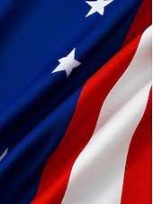  Ziua Independenței Rochie Maxi Purtătoare de Drepturi Femei Patriotic Rochie A-Line Rochie Slip Vacanță Casual Ieșire Ajustare Regulată Grafic Steag Fără Mâneci Guler în V Bretele Spaghetti Albastru