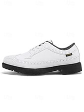 economico Scarpe da Golf da Uomo-Per uomo Vintage Sportivo Casual All'aperto Golf Microfibra Confortevole Allacciatura Nero Bianco Giallo Estate Primavera Autunno