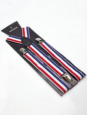 Недорогие Свадьба ACC-Регулируемые эластичные подтяжки для брюк, эластичные полиэстеровые Y-образные подтяжки, различные цвета, классический формальный стиль, идеально подходят для свадеб, Дня святого Валентина, вечеринок и повседневной носки.