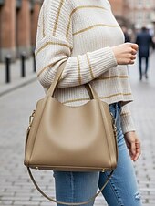 billiga Hand- och toteväskor-Handväska i konstläder för kvinnor – flerfärgade alternativ, mångsidiga axel- och crossbody-modeller, trendig och hållbar för både vardagliga och semiformella tillfällen