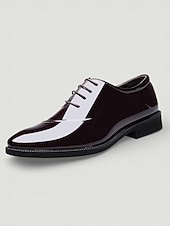 economico Scarpe Oxford-Per uomo Oxford Classico Giornaliero Serata e festa PU Nero Marrone Autunno Primavera