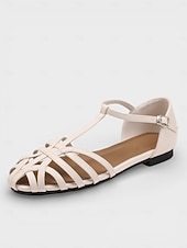 olcso Nők-női arany metálfényű ketreces szandál - elegáns lapos, pántos alkalmi cipők üdülői estékre, kényelmes T-pántos nyári szandálok nyaralási vacsorákhoz &amp;hajózási ruházat