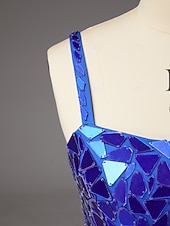 economico Abiti da Sera a Linea A-Linea ad A Strascico a Terra Abito da invitata a nozze Abito Formale Abito da sera Abito da Sera Elegante Scintillante Stile Celebrità Senza Maniche Spalline sottili Festa serale Matrimonio con