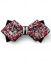 Недорогие Свадьба ACC-Мужской галстук-бабочка из полиэстера с блестками и кристаллами, доступен в нескольких цветах, идеально подходит для свадеб и вечерних мероприятий.