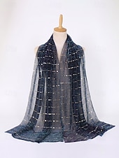 economico Matrimonio ACC-scialle da damigella d'onore da donna, può essere usato come sciarpa, disponibile in più colori, materiale in poliestere, design elegante per matrimoni e feste