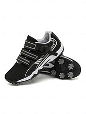 cheap Women's Golf Shoes-Women's Daily Outdoor Walking Flat Heel Round Toe Sporty Casual Comfort Microbial Leather Microfiber Lace-up Black Yellow Red