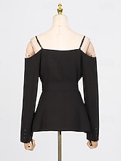 cheap Semi-formal / Cocktail-Two Piece A-Line Ankle Length Wedding Guest Dress Wedding Guest Dresses Elegant Daily Long Sleeve Spaghetti Strap Garden Party Wedding Guest with Strappy