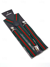 Недорогие Свадьба ACC-Регулируемые эластичные подтяжки для брюк, эластичные полиэстеровые Y-образные подтяжки, различные цвета, классический формальный стиль, идеально подходят для свадеб, Дня святого Валентина, вечеринок и повседневной носки.