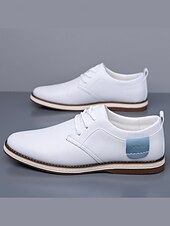 Χαμηλού Κόστους Παπούτσια Σαλονιού-Ανδρικά casual μπλε παπούτσια oxford – άνετα παπούτσια με κορδόνια και μαλακό άνω μέρος, ιδανικά για καθημερινή χρήση, εργασία και casual εξόδους και γάμους.