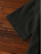 preiswerte Mädchens 3D verspielter Humor-100% Baumwolle Kinder Mädchen Schwarz Grafik Schleife T-Shirt Rundhalsausschnitt Kurzarm Urlaub Sport &amp; Outdoor Alltagskleidung Sport Mode Lässig Drucken Sommer Frühling