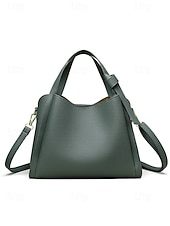 billiga Hand- och toteväskor-Handväska i konstläder för kvinnor – flerfärgade alternativ, mångsidiga axel- och crossbody-modeller, trendig och hållbar för både vardagliga och semiformella tillfällen