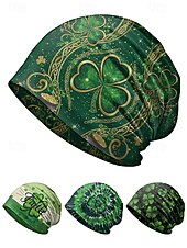 economico Accessori-Scaldacollo da donna per San Patrizio: molteplici fantasie, materiale stampato in poliestere, versatile da usare come scaldacollo o come protezione per il viso, perfetto per le celebrazioni festive