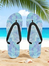 halpa miehet-miesten sinilehtiset varvastossut – trooppinen ja tyylikäs tyyli rantalomalle, saarihyppelylle ja rantaillallisille