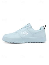 tanie Męskie buty golfowe-Męskie niebieskie buty golfowe, lekka, amortyzowana podeszwa, przewiewna cholewka, sportowy styl do gry na polach golfowych i na świeżym powietrzu