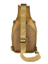 billiga Herrväskor-Herrkamouflage nylon axelremsväska bröstväska – flera fickor, stor kapacitet, hållbar design för utomhussporter, vandring, camping och resor