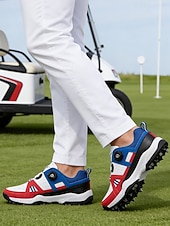 ieftine Încălțăminte de golf pentru bărbați-Teniși sport bărbătești portocalii și negri, ușori, croială confortabilă, încălțăminte elegantă de mireasă pentru miri activi