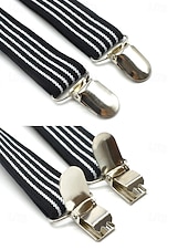 Недорогие Свадьба ACC-Регулируемые эластичные подтяжки для брюк, эластичные полиэстеровые Y-образные подтяжки, различные цвета, классический формальный стиль, идеально подходят для свадеб, Дня святого Валентина, вечеринок и повседневной носки.